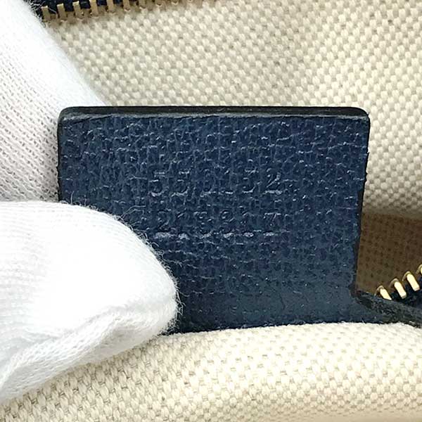 Gucci 550152 New Jackie Flora shoulder bag navy blue one shoulder
