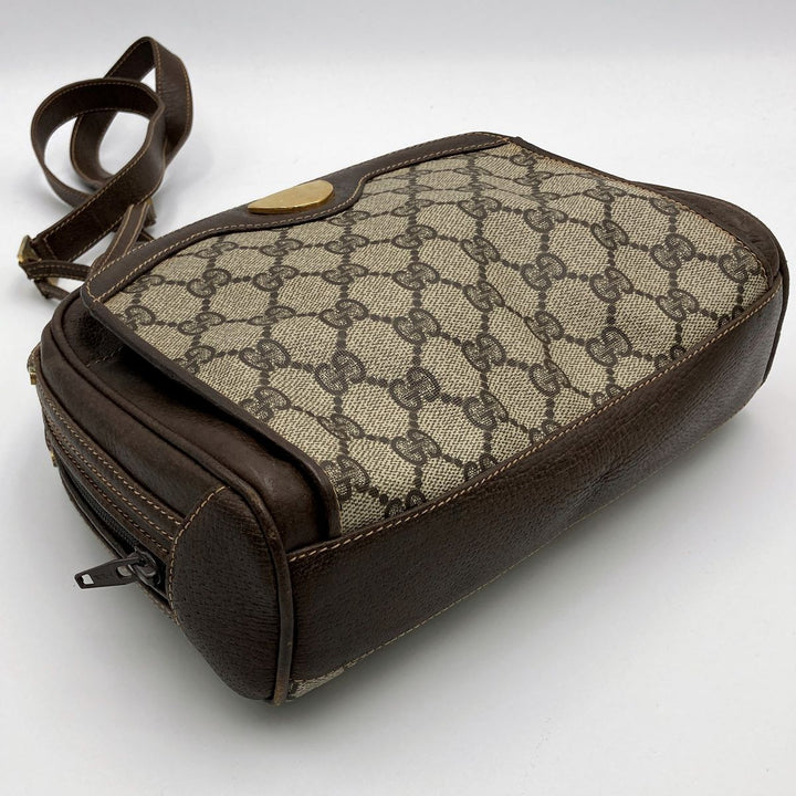 Gucci 001 261 Old Gucci GG Supreme Shoulder bags PVC Brown