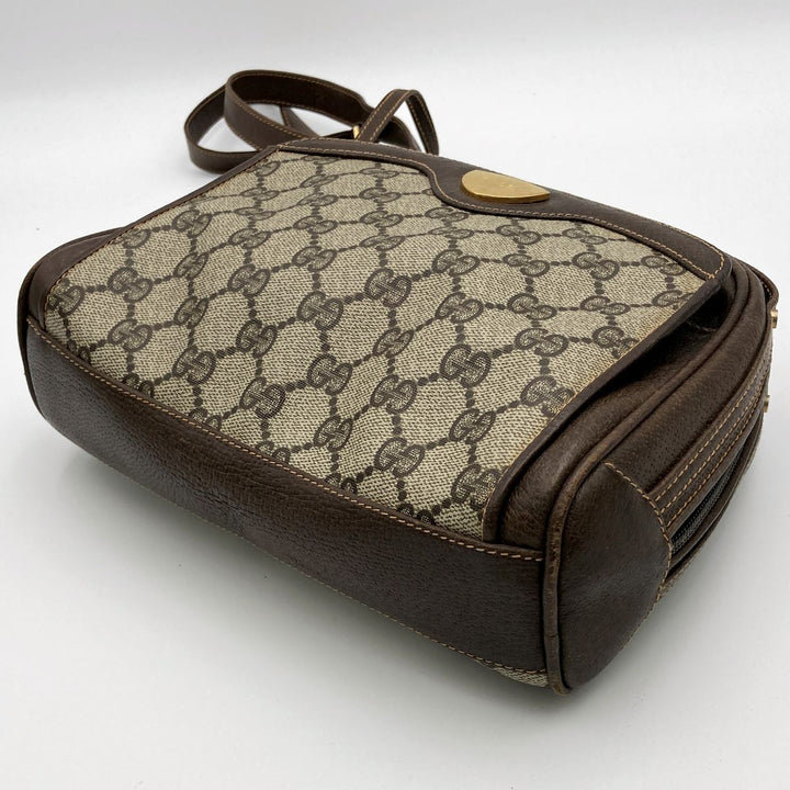 Gucci 001 261 Old Gucci GG Supreme Shoulder bags PVC Brown