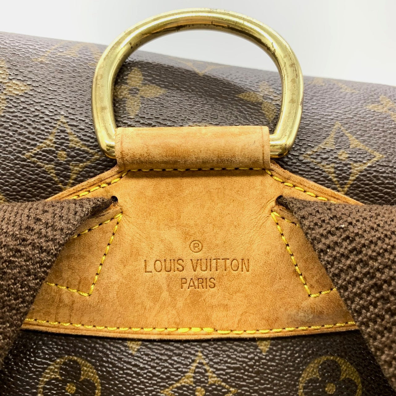 LOUIS VUITTON Montsouris GM M51135 Backpack/Daypack, Monogram Canvas, Brown, Women's PRE-OWNED