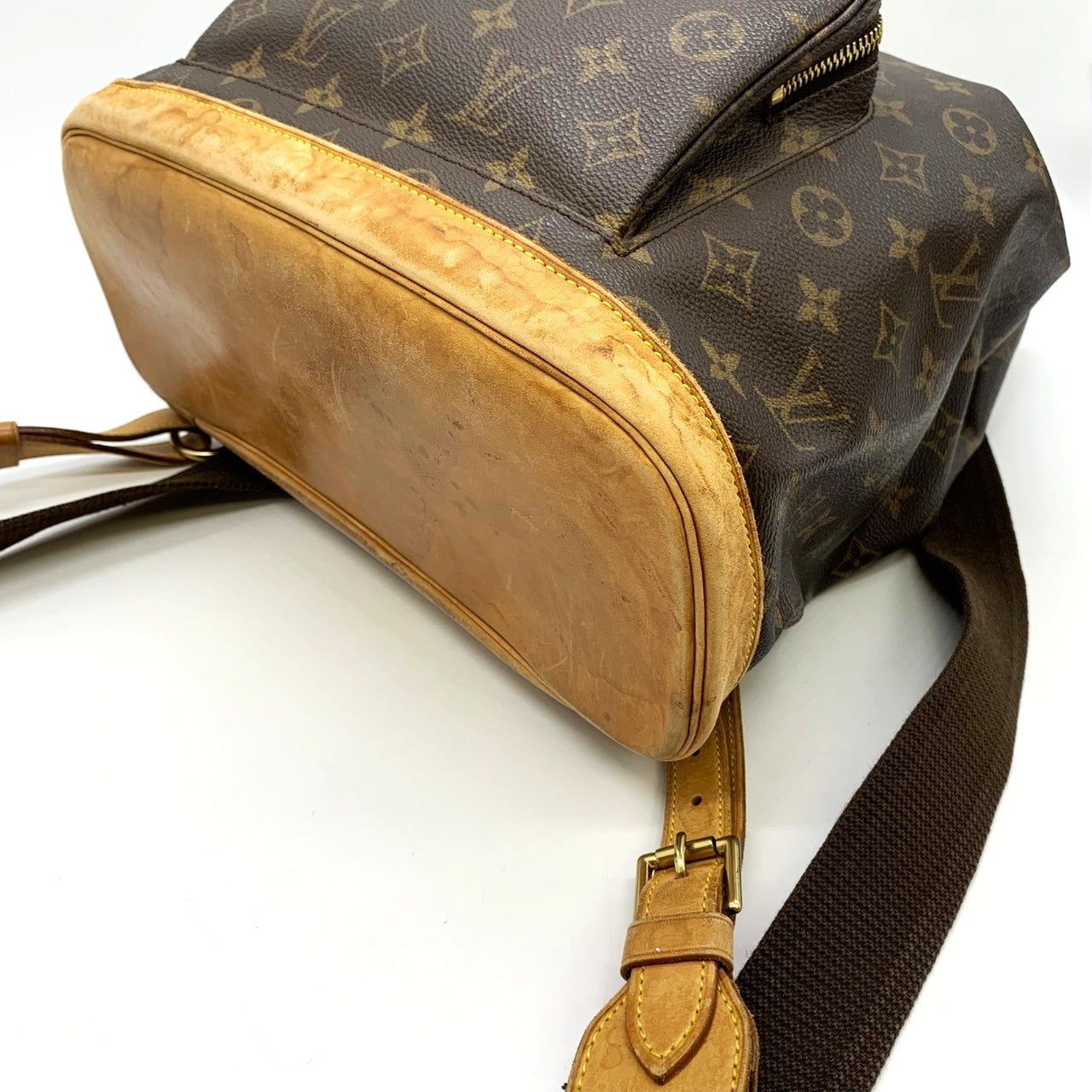 LOUIS VUITTON Montsouris GM M51135 Backpack/Daypack, Monogram Canvas, Brown, Women's PRE-OWNED