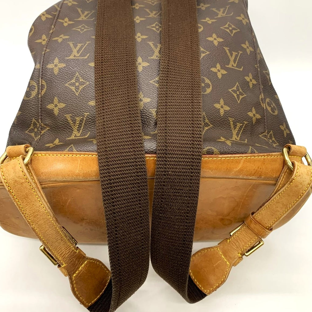 LOUIS VUITTON Montsouris GM M51135 Backpack/Daypack, Monogram Canvas, Brown, Women's PRE-OWNED