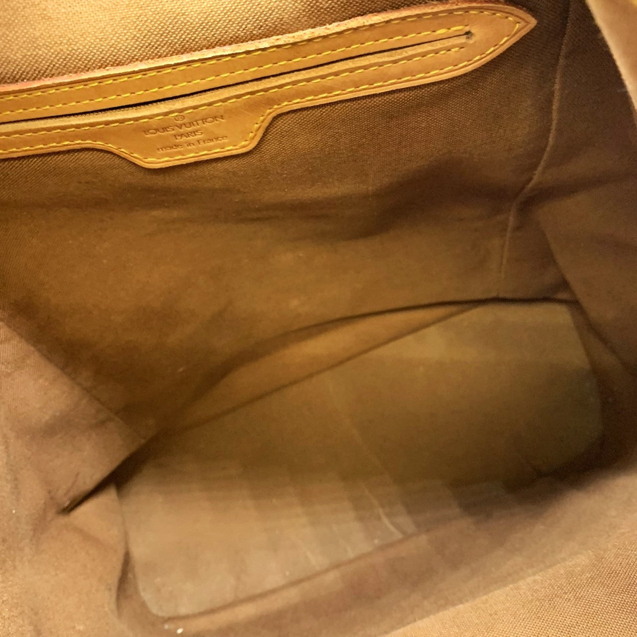 LOUIS VUITTON Montsouris GM M51135 Backpack/Daypack, Monogram Canvas, Brown, Women's PRE-OWNED