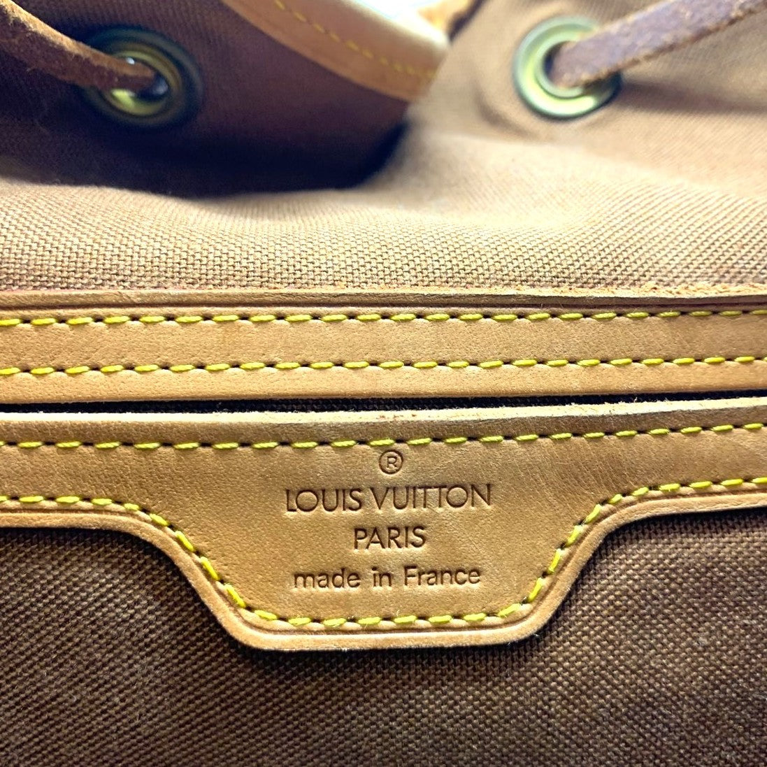 LOUIS VUITTON Montsouris GM M51135 Backpack/Daypack, Monogram Canvas, Brown, Women's PRE-OWNED