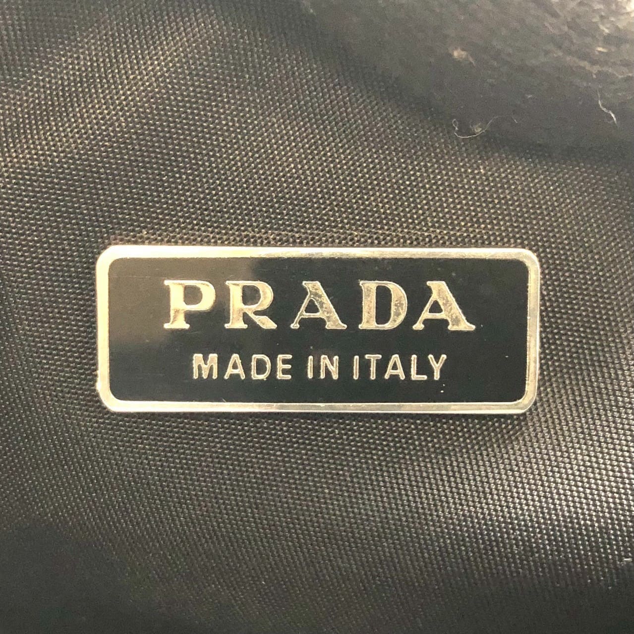 PRADA Prada Accessory Pouch Handbag Nylon Black Women's Handbag Men's