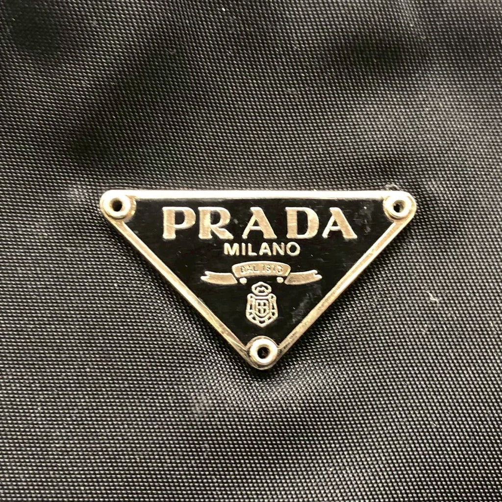 PRADA Prada Accessory Pouch Handbag Nylon Black Women's Handbag Men's