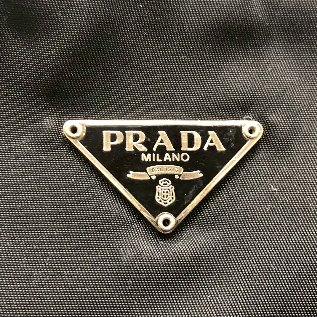 PRADA Prada Accessory Pouch Handbag Nylon Black Women's Handbag Men's