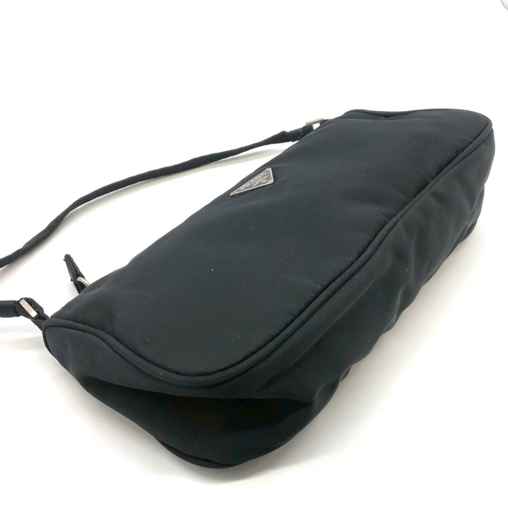 PRADA Prada Accessory Pouch Handbag Nylon Black Women's Handbag Men's