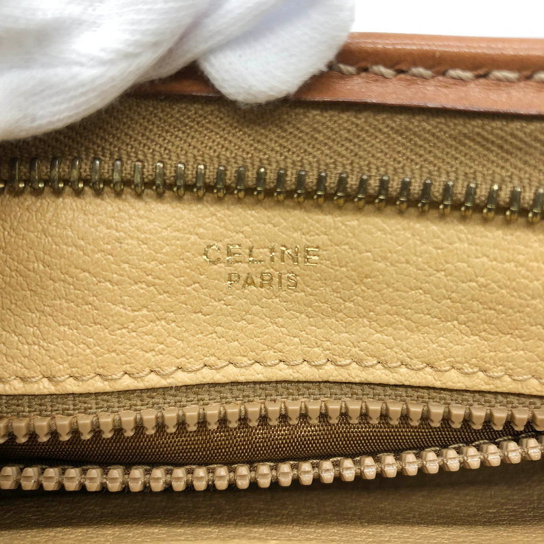 Celine Macadam Clutch bags PVC×Leather Beige