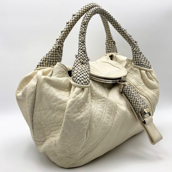 Fendi 8BR511 Spy bag Handbags Beige White