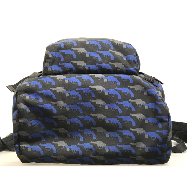 Prada Backpacks V135M Blue×Black