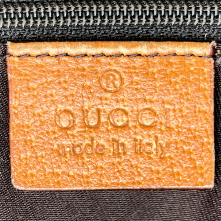 Gucci 146247 tote bag GG canvas leather orange beige