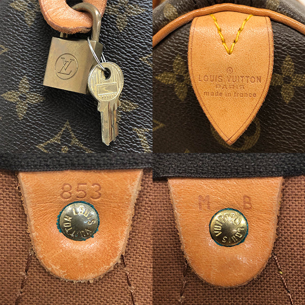 LV/Vuitton M41524/Speedy 35 (old) Handbag Monogram