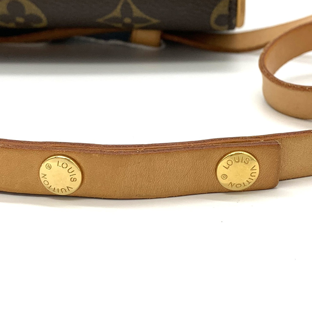 【極美品】ルイ・ヴィトン ポシェット・フロレンティーヌ モノグラム ウエストバッグ ポーチ ブラウン レディース ファッション M51855 中古