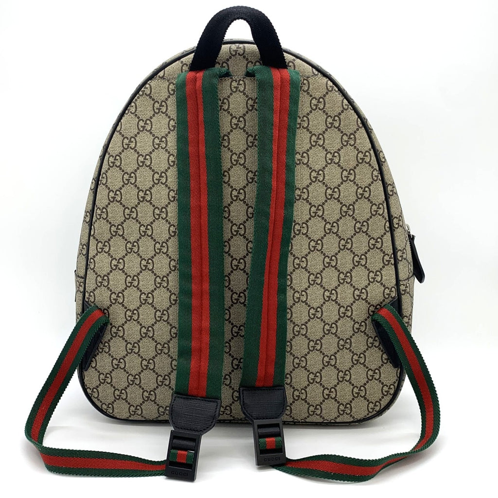 GUCCI 433578 Children's Punky Friend Backpack/Daypack in GG Supreme Canvas with Sherry Line in Brown, for Men, Women, and Kids