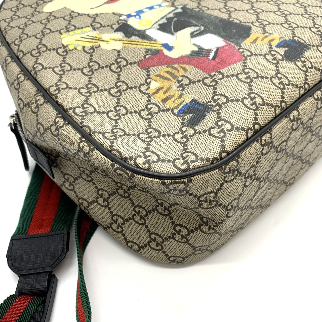 GUCCI 433578 Children's Punky Friend Backpack/Daypack in GG Supreme Canvas with Sherry Line in Brown, for Men, Women, and Kids