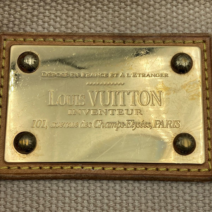 Louis Vuitton M40038 Antigua cabas PM Handbags Canvas Beige×Red