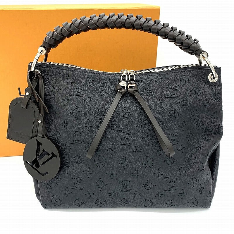 Excellent condition LOUIS VUITTON Beauvure Hobo M56073 2-way Shoulder Bag/Handbag Monogram Mahina Black Women's PRE-OWNED