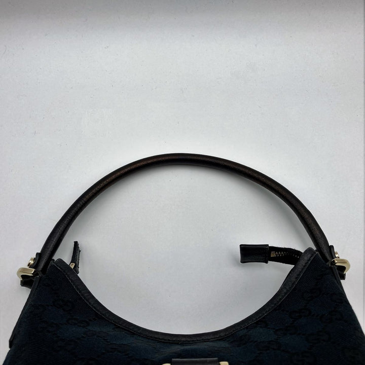 Gucci 130733 Abbey GG Canvas Shoulder bags Canvas×Leather Black