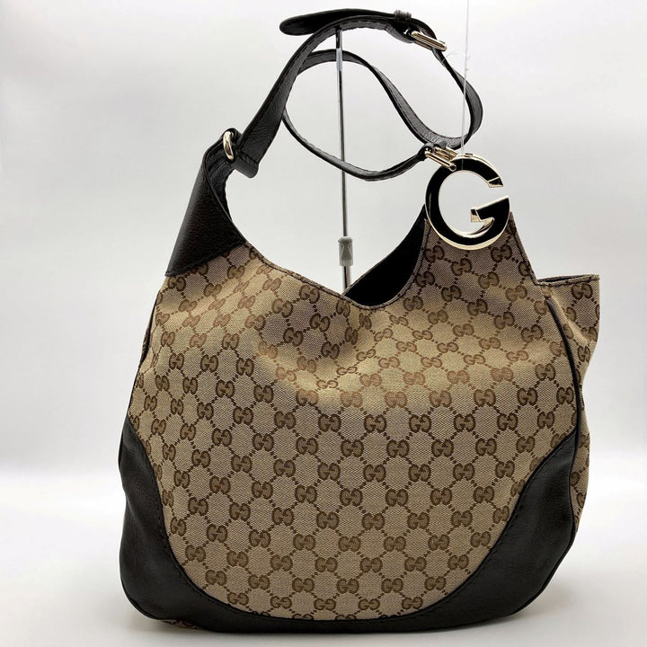 Gucci 203503 Shoulder bags Charlotte GG Canvas×Leather  Beige×Brown