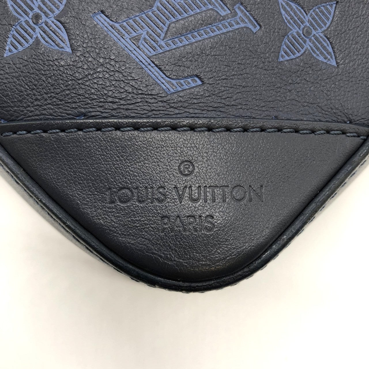 LOUIS VUITTON Duo Messenger M45730 Shoulder Bag Monogram Shadow Black for Men and Women