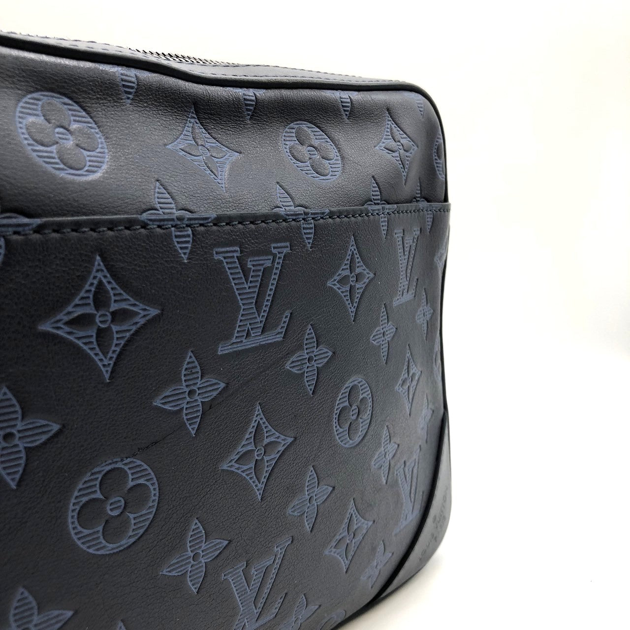 LOUIS VUITTON Duo Messenger M45730 Shoulder Bag Monogram Shadow Black for Men and Women