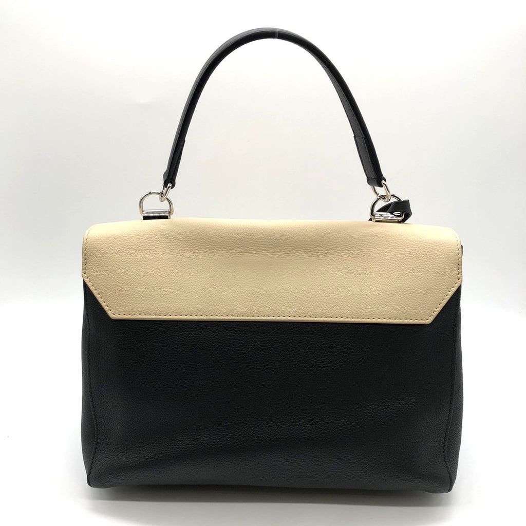 LOUIS VUITTON Lockme 2 M50252 Handbag/Shoulder Bag 2-way Calf Leather Beige/Black Bicolor Women's Fashion PRE-OWNED
