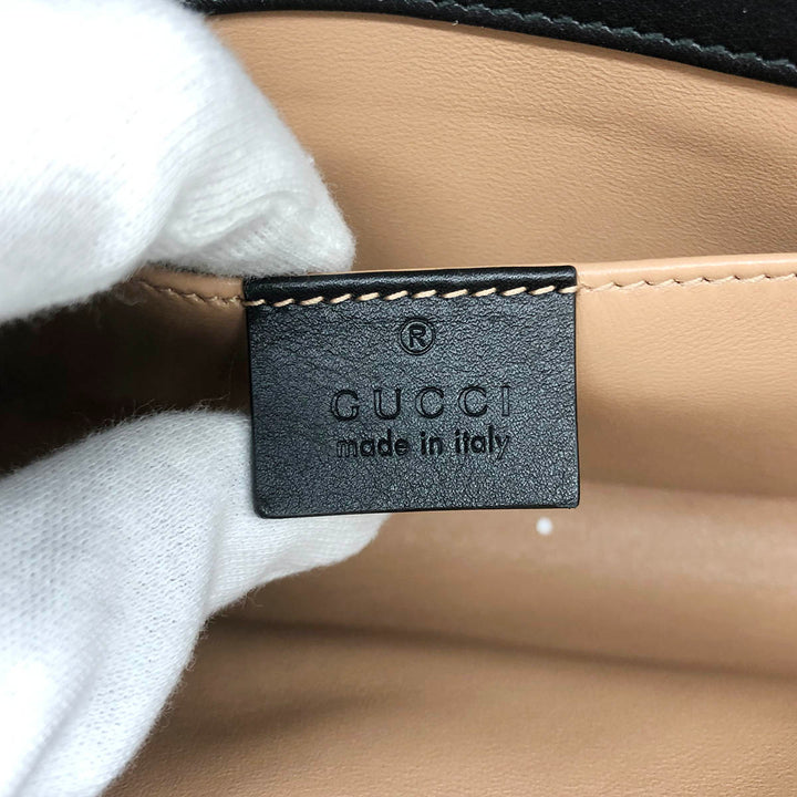 Gucci 576532 Clutch bags Rajah Leather Gold×Black