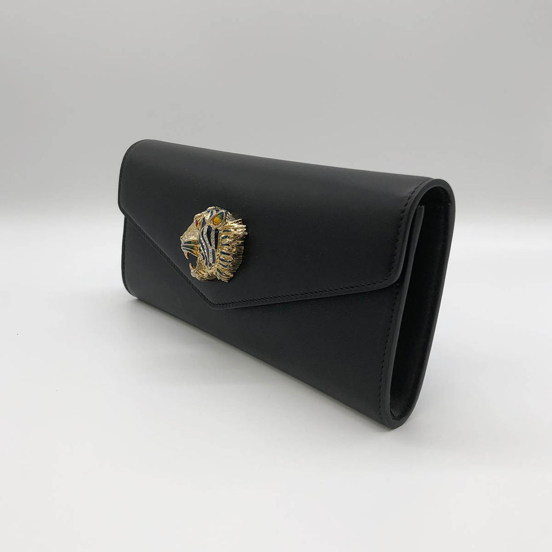 Gucci 576532 Clutch bags Rajah Leather Gold×Black