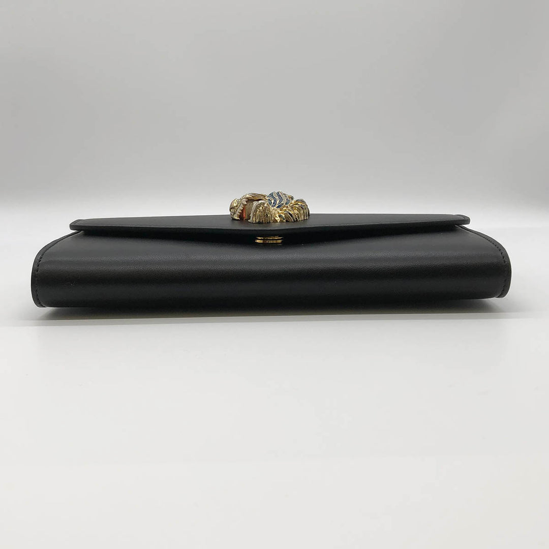 Gucci 576532 Clutch bags Rajah Leather Gold×Black