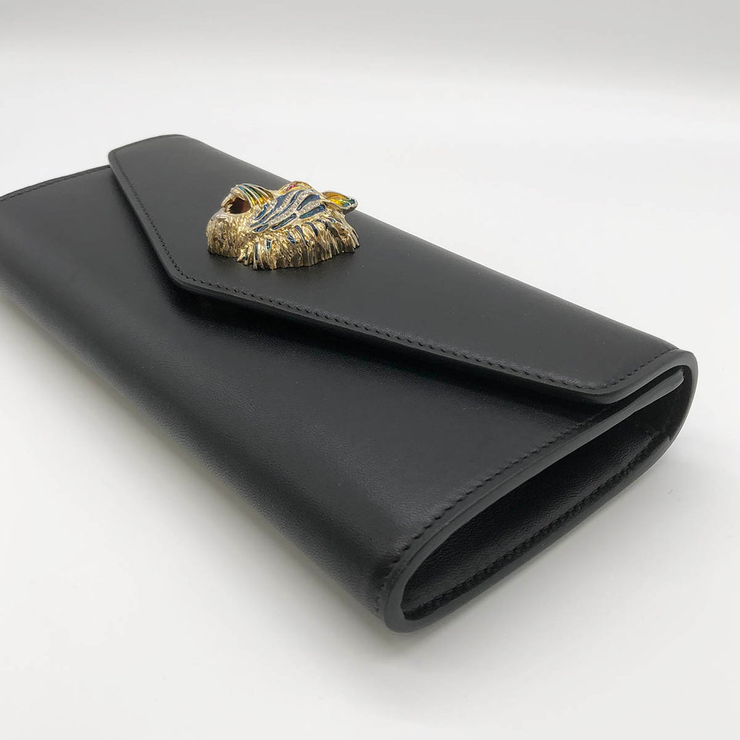 Gucci 576532 Clutch bags Rajah Leather Gold×Black