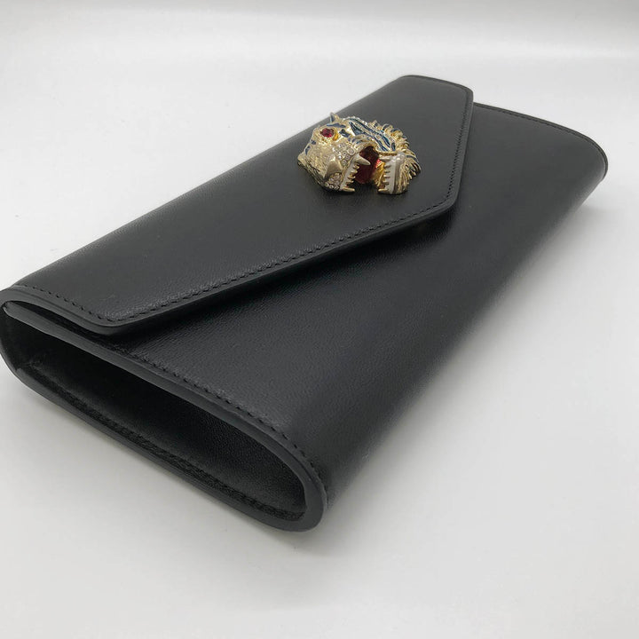 Gucci 576532 Clutch bags Rajah Leather Gold×Black