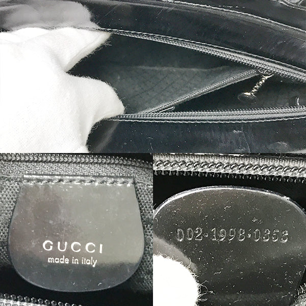 GUCCI [Gucci] 002, 1998, 0353 Bamboo Tote Bag / Nylon & Leather Bamboo Ladies
