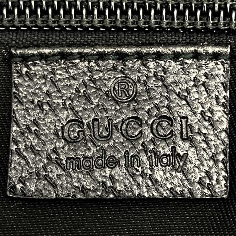 GUCCI 131233 ビッグトートバッグ、ハンドバッグ、シェリーライン、GGキャンバス、ブラック、メンズ＆レディース【中古品】