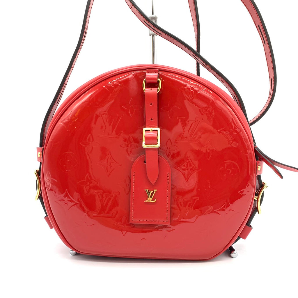 LOUIS VUITTON Boite Chapeau Souple Shoulder Bag, Monogram Vernis, Red, Women's Fashion M54100 PRE-OWNED