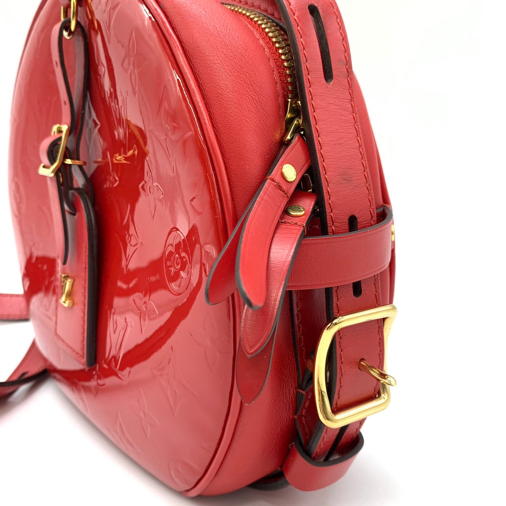 LOUIS VUITTON Boite Chapeau Souple Shoulder Bag, Monogram Vernis, Red, Women's Fashion M54100 PRE-OWNED