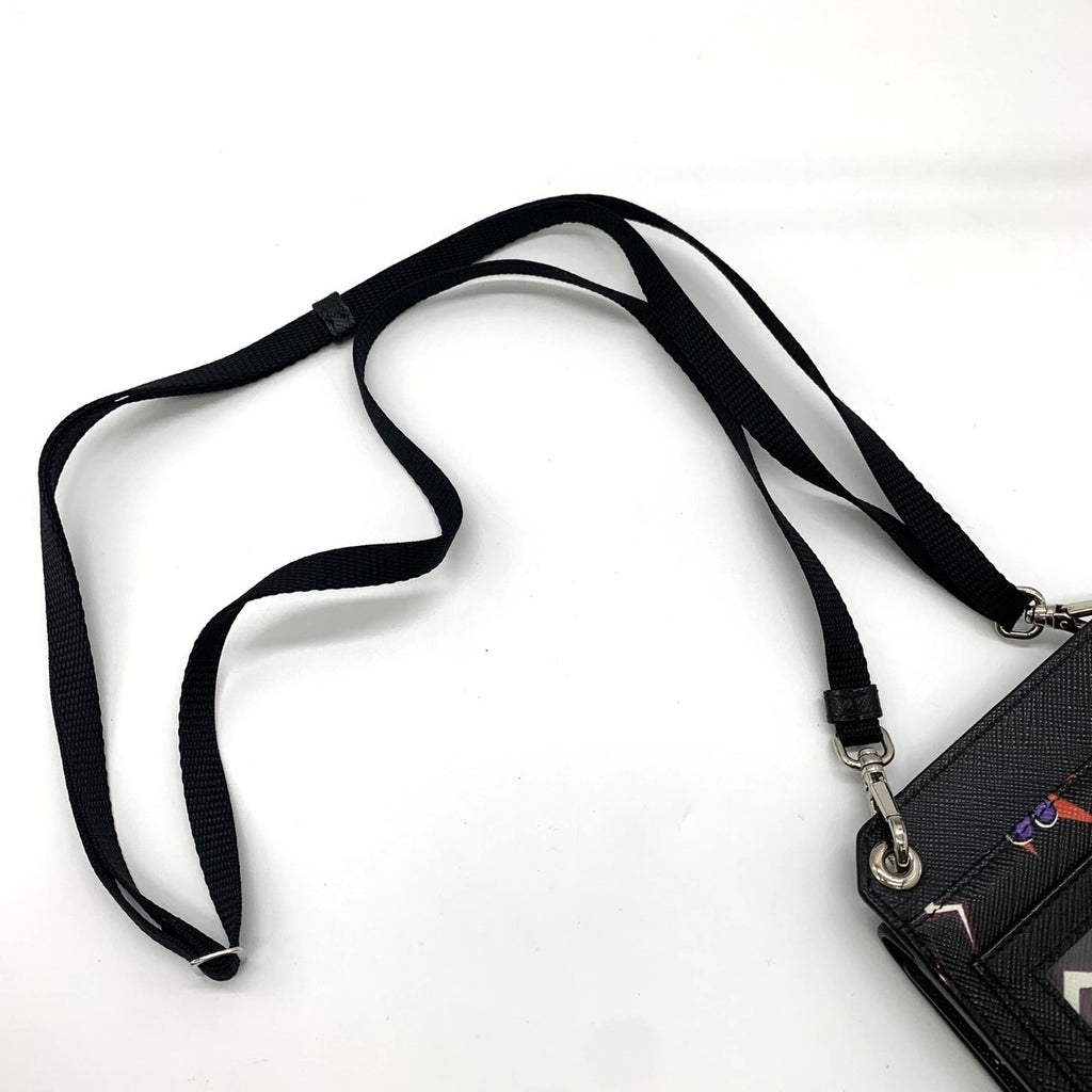 PRADA Frankenstein Sacoche Shoulder Bag in Black Leather for Men and Women