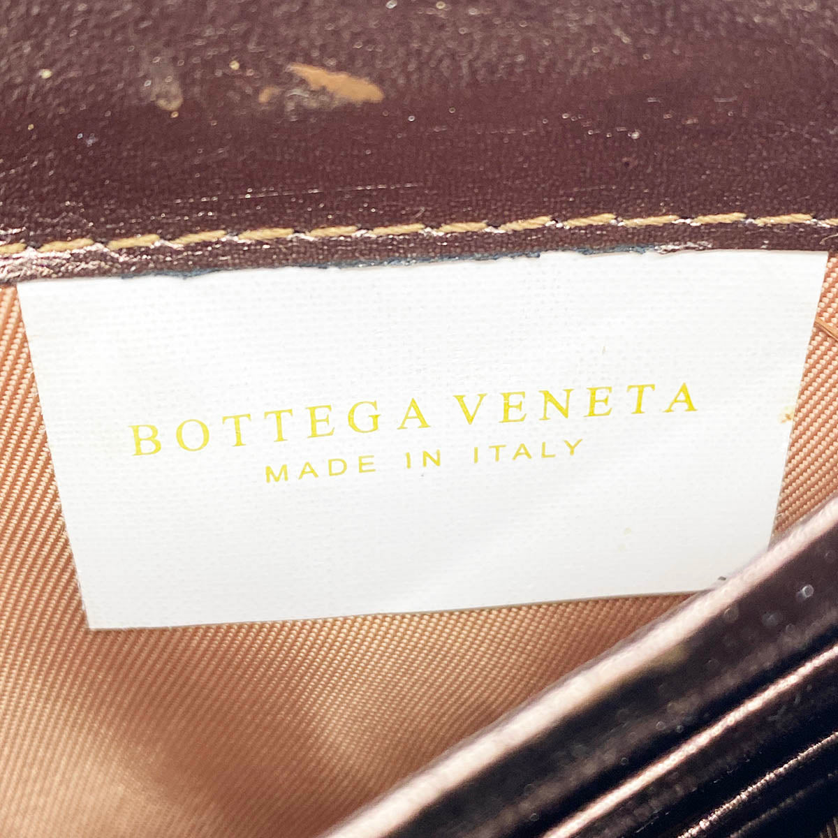 BOTTEGA VENETA Bottega Veneta Intrecciato Long Wallet, Round Zipper, Leather, Bronze, Brown, Gold, Women's Fashion