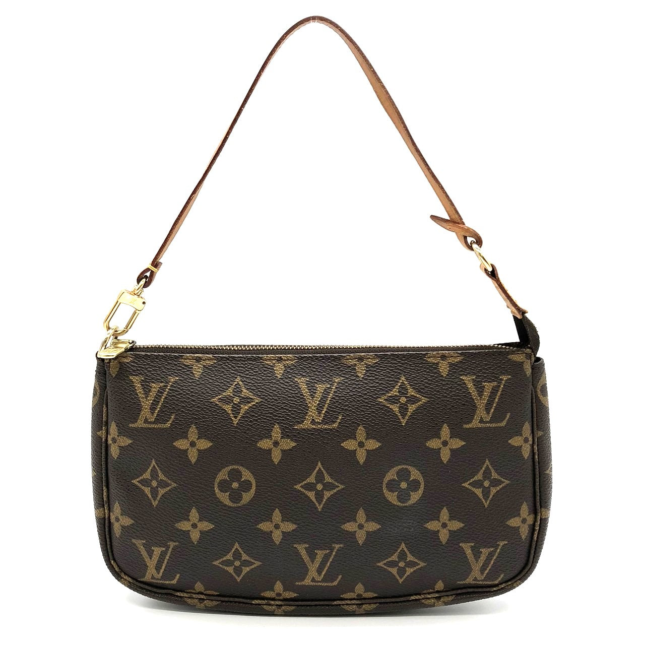 Louis Vuitton M51980 Pochette Accessoires Handbag in Brown Monogram Canvas/Leather