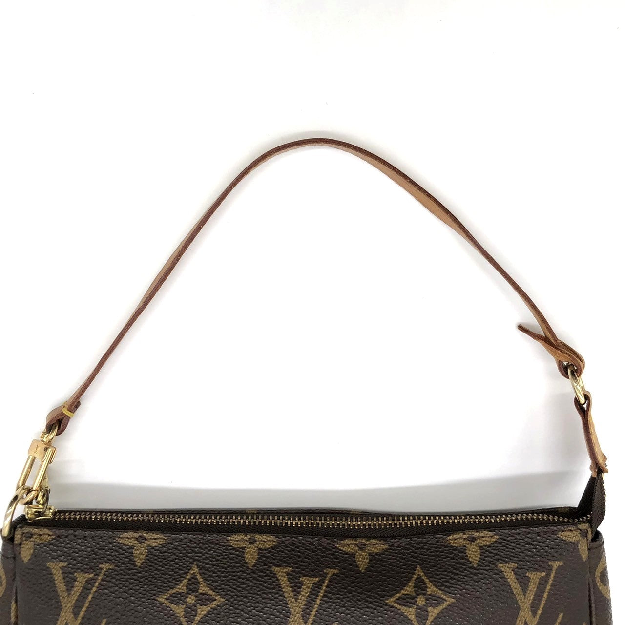 Louis Vuitton M51980 Pochette Accessoires Handbag in Brown Monogram Canvas/Leather