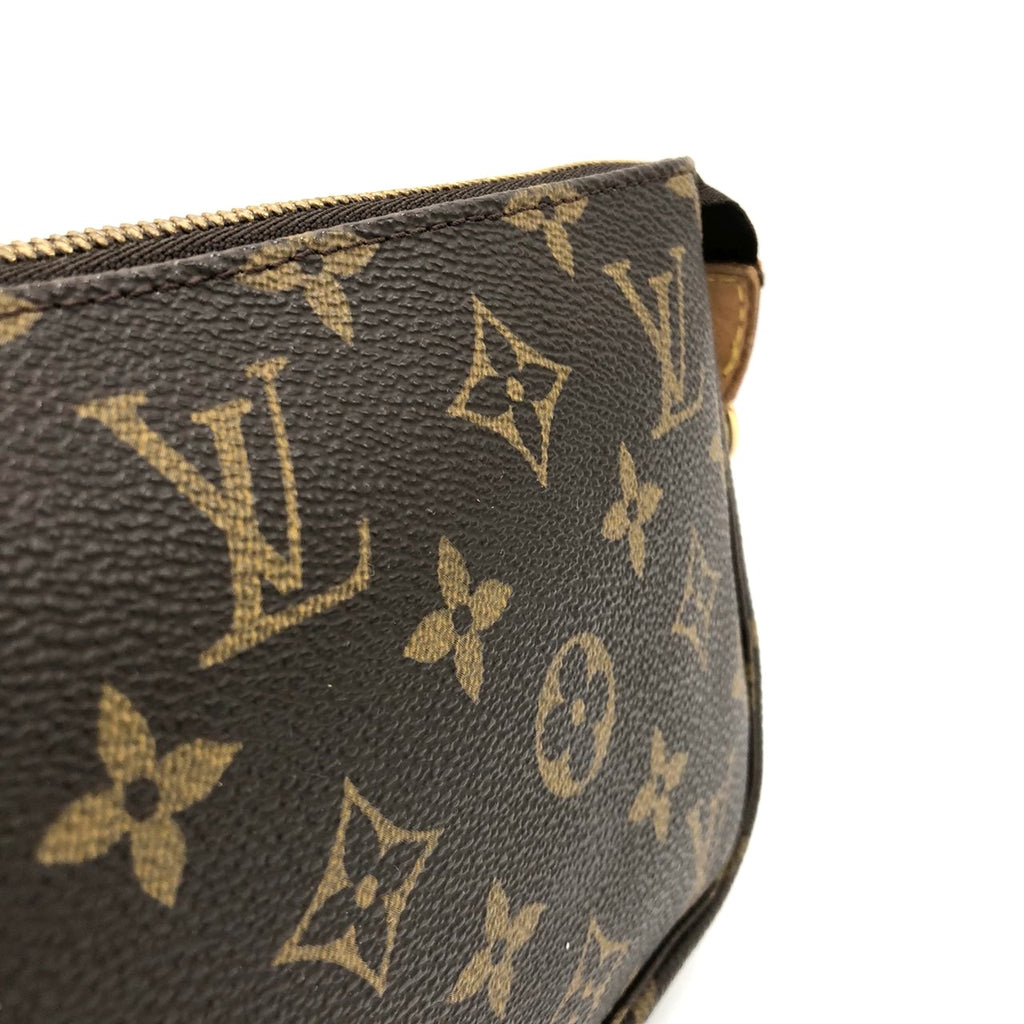 Louis Vuitton M51980 Pochette Accessoires Handbag in Brown Monogram Canvas/Leather