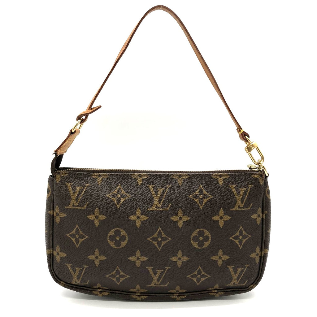 Louis Vuitton M51980 Pochette Accessoires Handbag in Brown Monogram Canvas/Leather