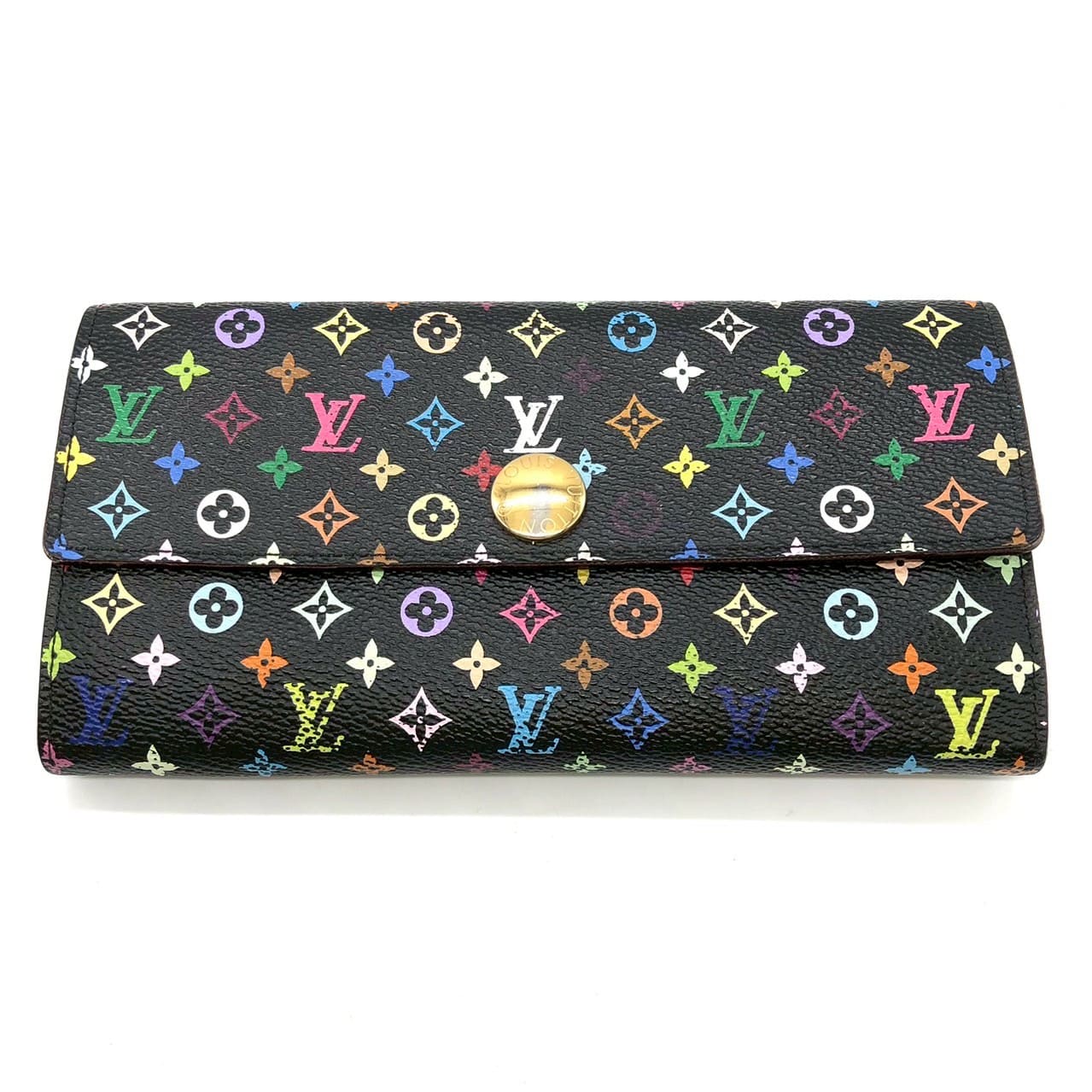 LOUIS VUITTON M93747 Portefeuille Sarah Long Wallet Monogram Multicolor Women's