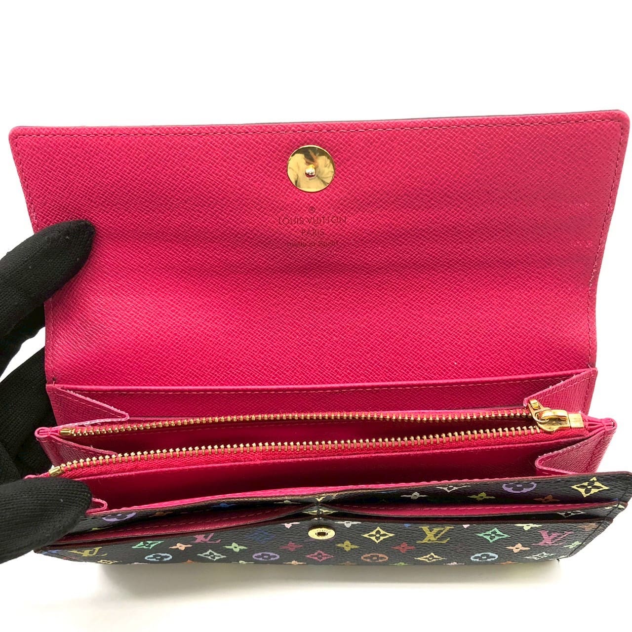 LOUIS VUITTON M93747 Portefeuille Sarah Long Wallet Monogram Multicolor Women's