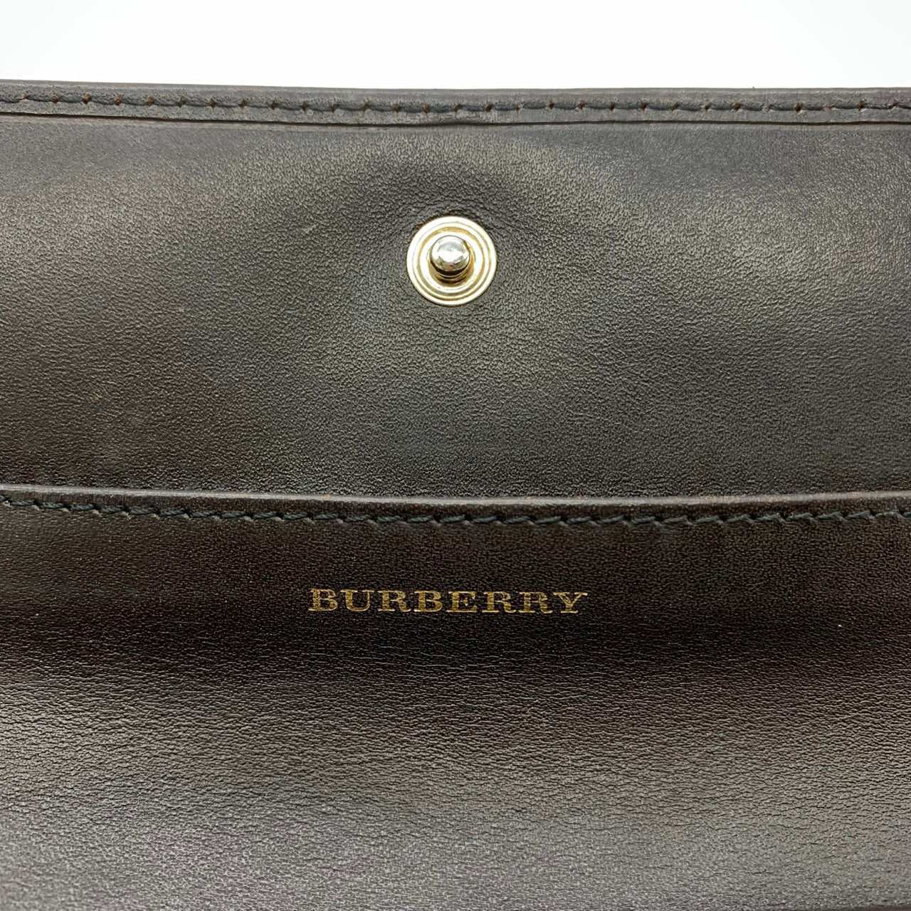 BURBERRY Nova Check Shadow Horse Wallet PVC/Leather Beige Men's/Women's PRE-OWNED