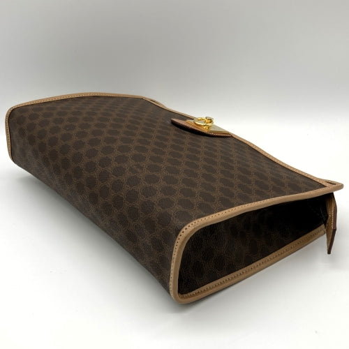 Excellent condition CELINE Macadam clutch bag, second bag, pouch, brown PVC, women's/men's fashion, M13 USED