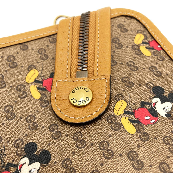 Gucci 602552 GG Supreme Disney Clutch bags Mickey Beige