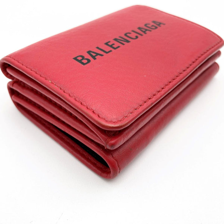 Balenciaga Wallet Leather Red