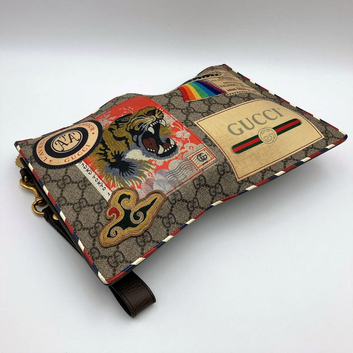 Gucci GG Supreme Courier Clutch bags PVC Multi-color