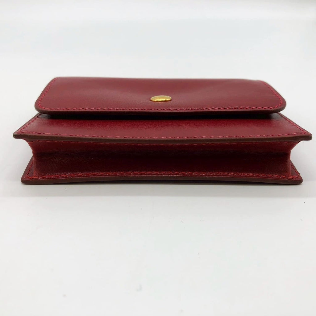 HERMES Hermes Sellier Coin Case, Small Coin Purse, Card Case, Leather, Red, Women's, Men's, Brand, Gift, PRE-OWNED